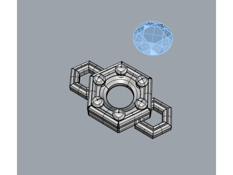 Chain With Bee and Lock 3D print model 3D-Druckmodell
