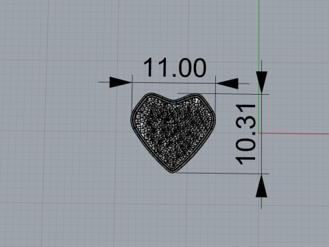 Pair of Heart-Shaped Enamel Pendant Charms Modelo de Impressão 3D