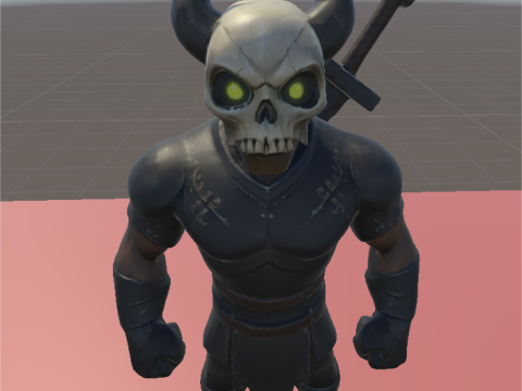 Dark Skull Warrior Model 3D
