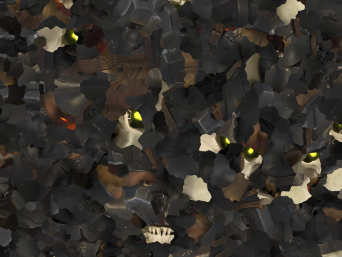 Dark Skull Warrior Model 3D