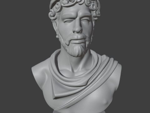 Ancient Bust 3D STL Printable - STL Model do druku 3D
