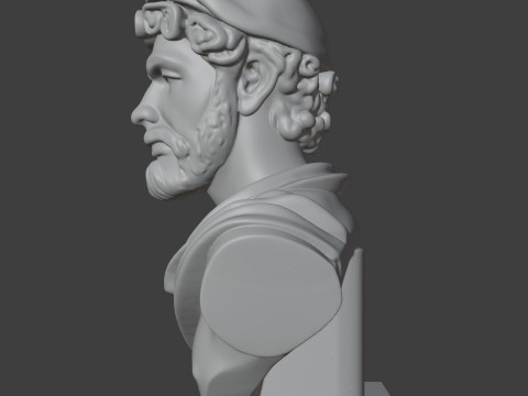 Ancient Bust 3D STL Printable - STL Model do druku 3D