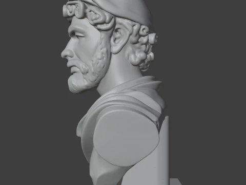 Ancient Bust 3D STL Printable - STL 3D Print Model
