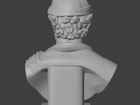 Ancient Bust 3D STL Printable - STL 3D Print Model