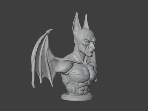 Batman Bust 3D STL Printable - STL 3D 打印模型