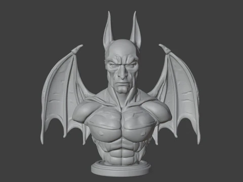 Batman Bust 3D STL Printable - STL 3D Print Model