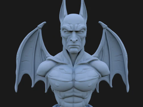 Batman Bust 3D STL Printable - STL 3D Print Model