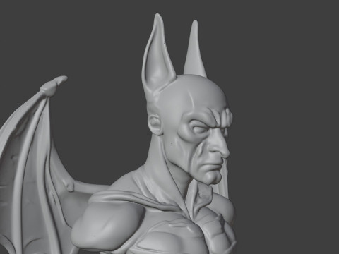 Batman Bust 3D STL Printable - STL 3D 打印模型
