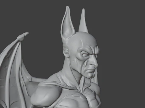 Batman Bust 3D STL Printable - STL 3D Print Model