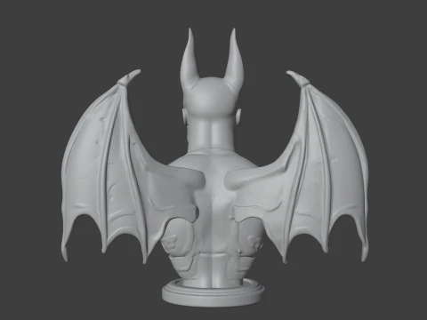 Batman Bust 3D STL Printable - STL 3D Print Model