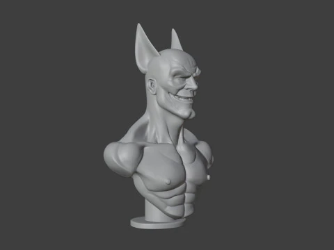 Batman Bust 3D STL Printable - STL 3D Print Model