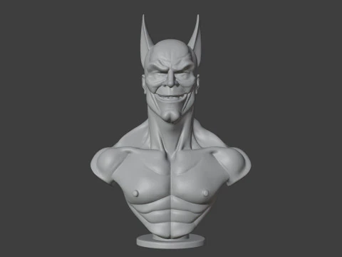 Batman Bust 3D STL Printable - STL 3D Print Model