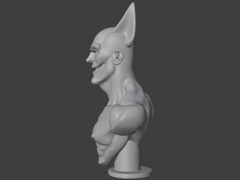 Batman Bust 3D STL Printable - STL 3D Print Model