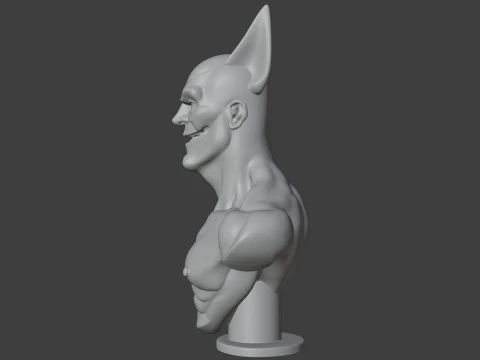 Batman Bust 3D STL Printable - STL 3D Print Model