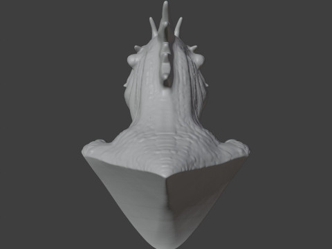 Bearded Dragon Bust 3D STL Printable - STL 3D printmodel