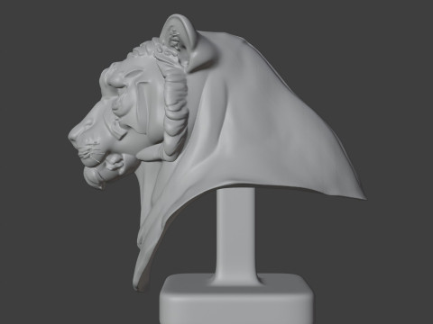 Bengal Tiger Bust 3D STL Printable - STL 3D Print Model