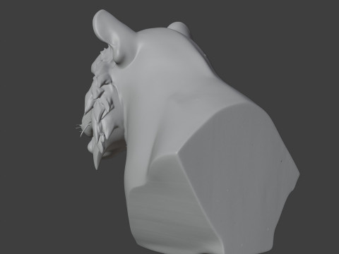 Bengal Tiger Bust 3D STL Printable - STL 3D Print Model