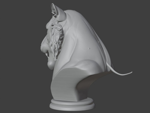 Bengal Tiger Bust 3D STL Printable - STL 3D Print Model