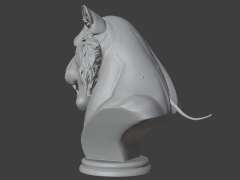 Bengal Tiger Bust 3D STL Printable - STL 3D Print Model