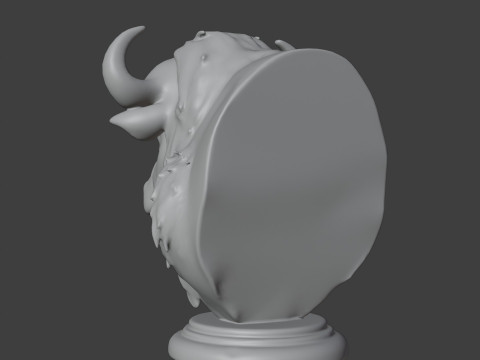 Bison Head Bust 3D STL Printable - STL Model Cetak 3D