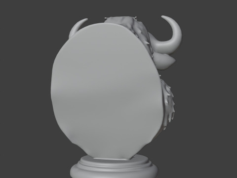 Bison Head Bust 3D STL Printable - STL Model Cetak 3D