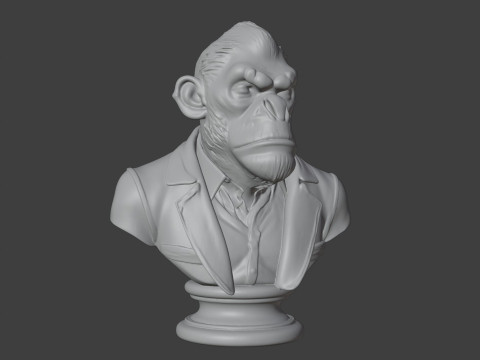 Bored Ape Bust 3D STL Printable - STL 3D प्रिंट मॉडल