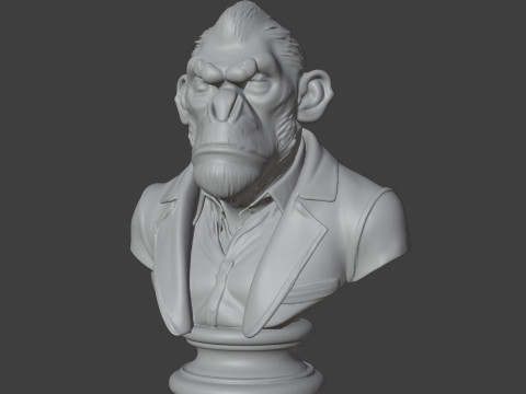 Bored Ape Bust 3D STL Printable - STL 3D प्रिंट मॉडल