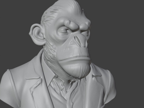Bored Ape Bust 3D STL Printable - STL 3D प्रिंट मॉडल