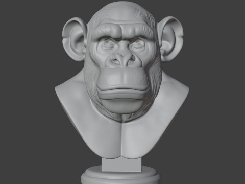 Bored Ape Bust 3D STL Printable - STL 3D-Druckmodell