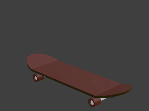 Skateboard Modello 3D