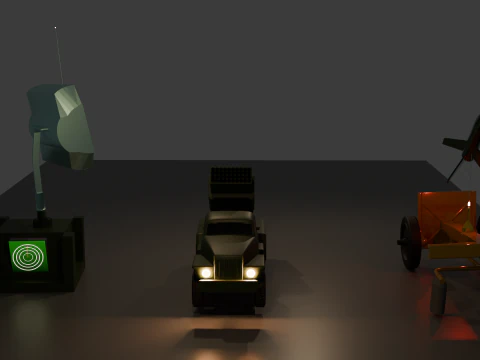 Rocket Launcher Radar 3D Model