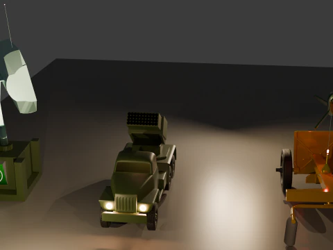 Rocket Launcher Radar 3D Model
