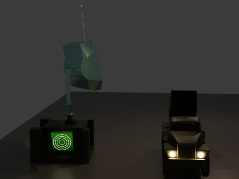 Rocket Launcher Radar 3D Model