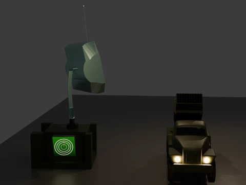 Rocket Launcher Radar 3D Model