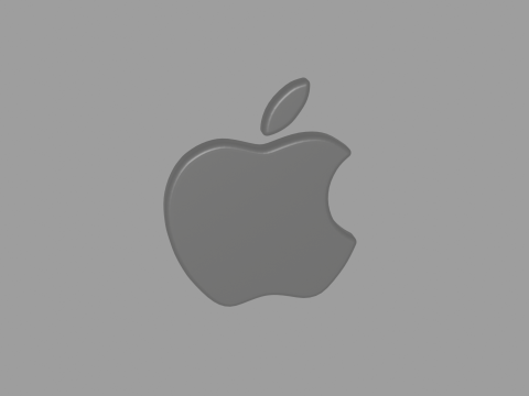 Apple Emblem in 3D Model