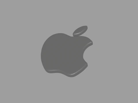 Apple Emblem in 3D Model