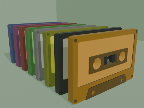 Cassette 3D 모델