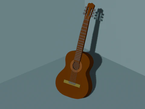ギター 3Dモデル