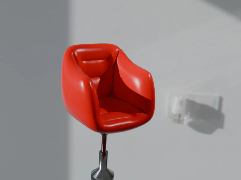 Red chair 3D Model