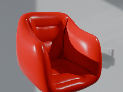 Red chair 3Dモデル