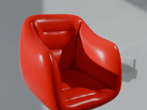 Red chair 3D Model