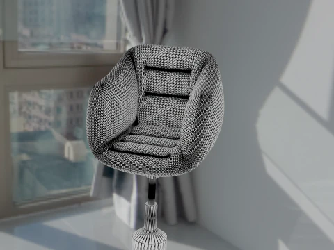 Red chair 3D Model