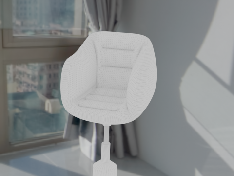 Red chair 3Dモデル