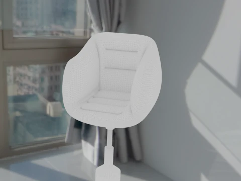 Red chair 3D Model