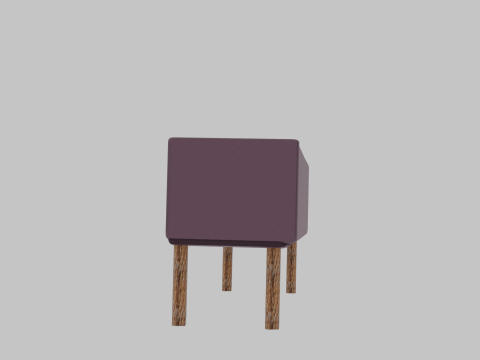 Purple sofa 3D मॉडल