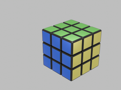 Rubics Cube 3D मॉडल