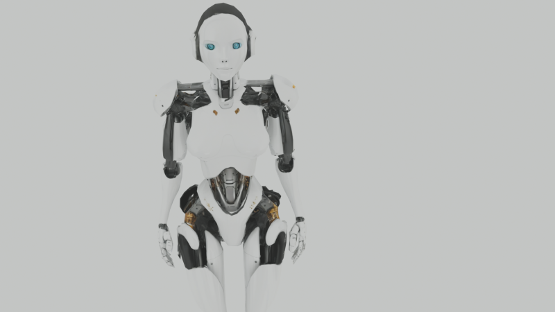 Cyber Woman Modello 3D .c4d .max .obj .3ds .fbx .stl .blend 