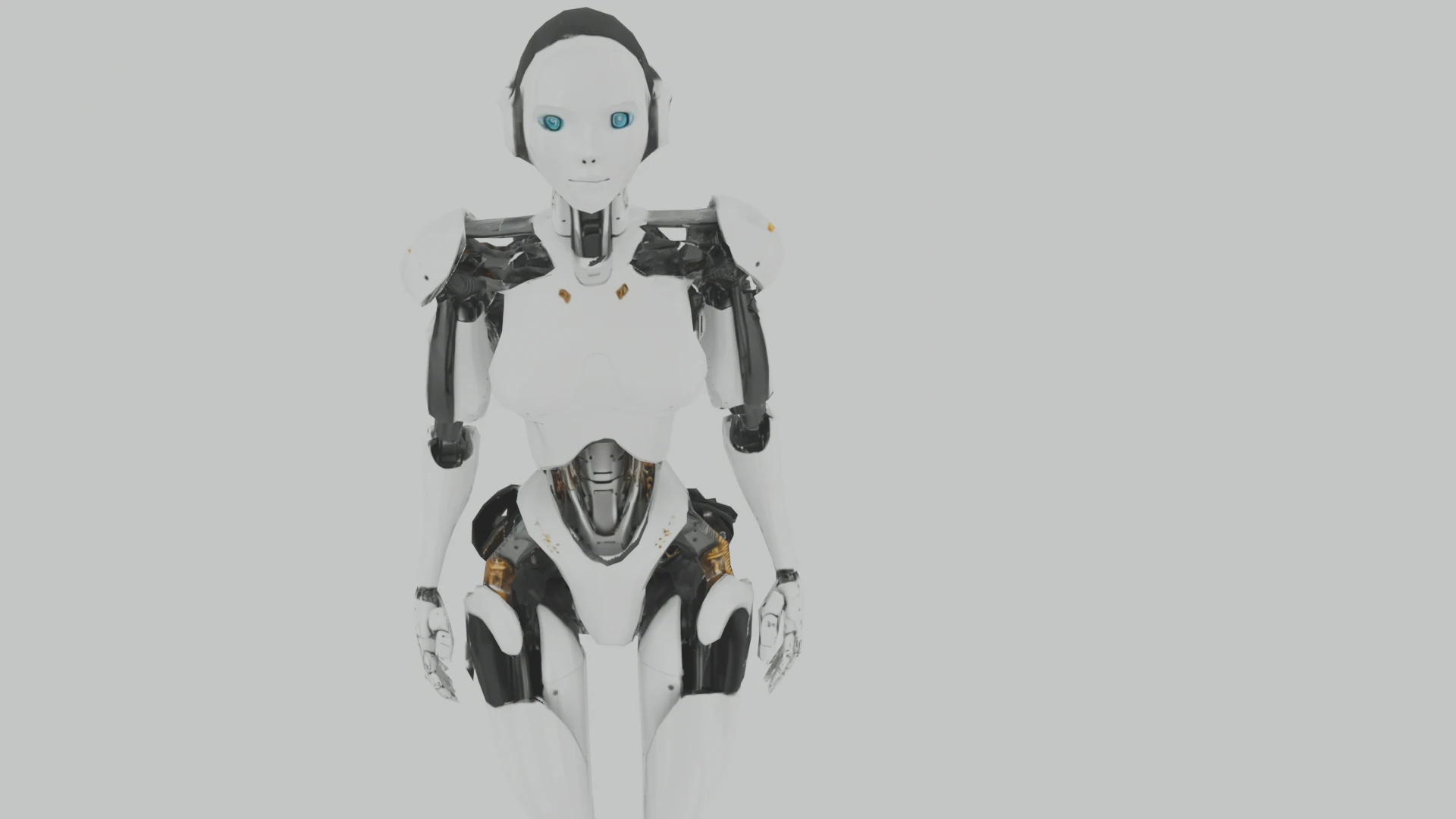Cyber Woman 3D Model .c4d .max .obj .3ds .fbx .stl .blend 