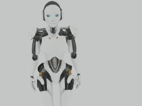 साइबर महिला 3D मॉडल