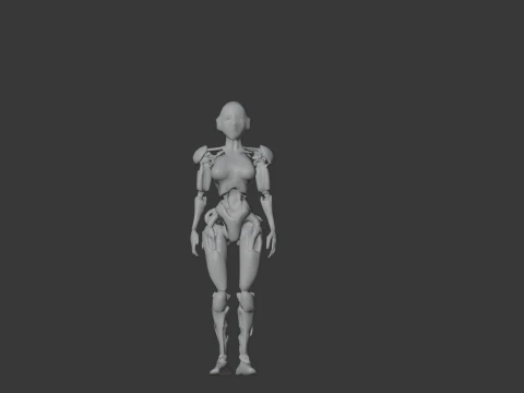 Cyber Woman 3D Model